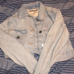 Cropped jean jacket
